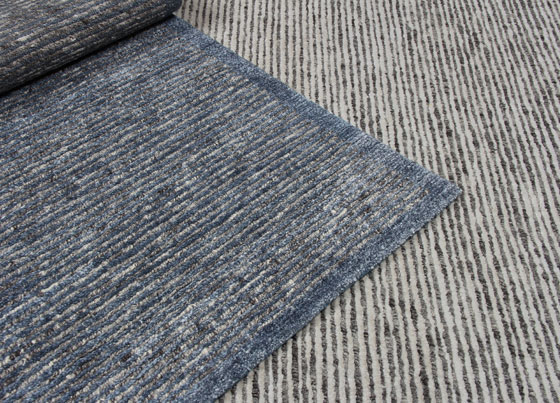 Cotele: Natural viscose and wool handloom rug