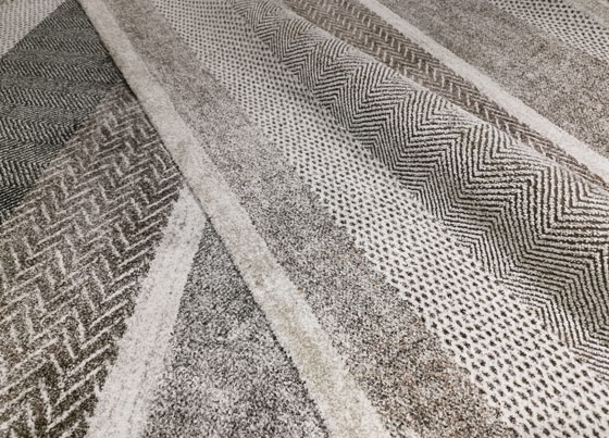 Malaga: No-shed modern machine made rugs