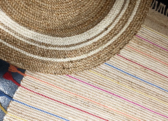 Juno Jute: Jute hand knotted sisal kilim.