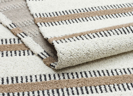 Nevada: Moroccon Textured Anti-Slip Machine Made Rugs With Polyester and Cotton