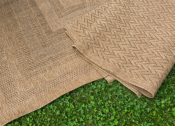 Salda  : Jute Styled Designed Indoor-Outdoor Sisal Kilim with Soft Texture