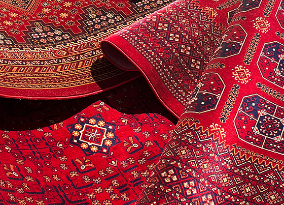 Sateen Afghan: Exclusively Soft Textured Washable and Anti-Slippary Machine Made Rugs with Afghan Designs 